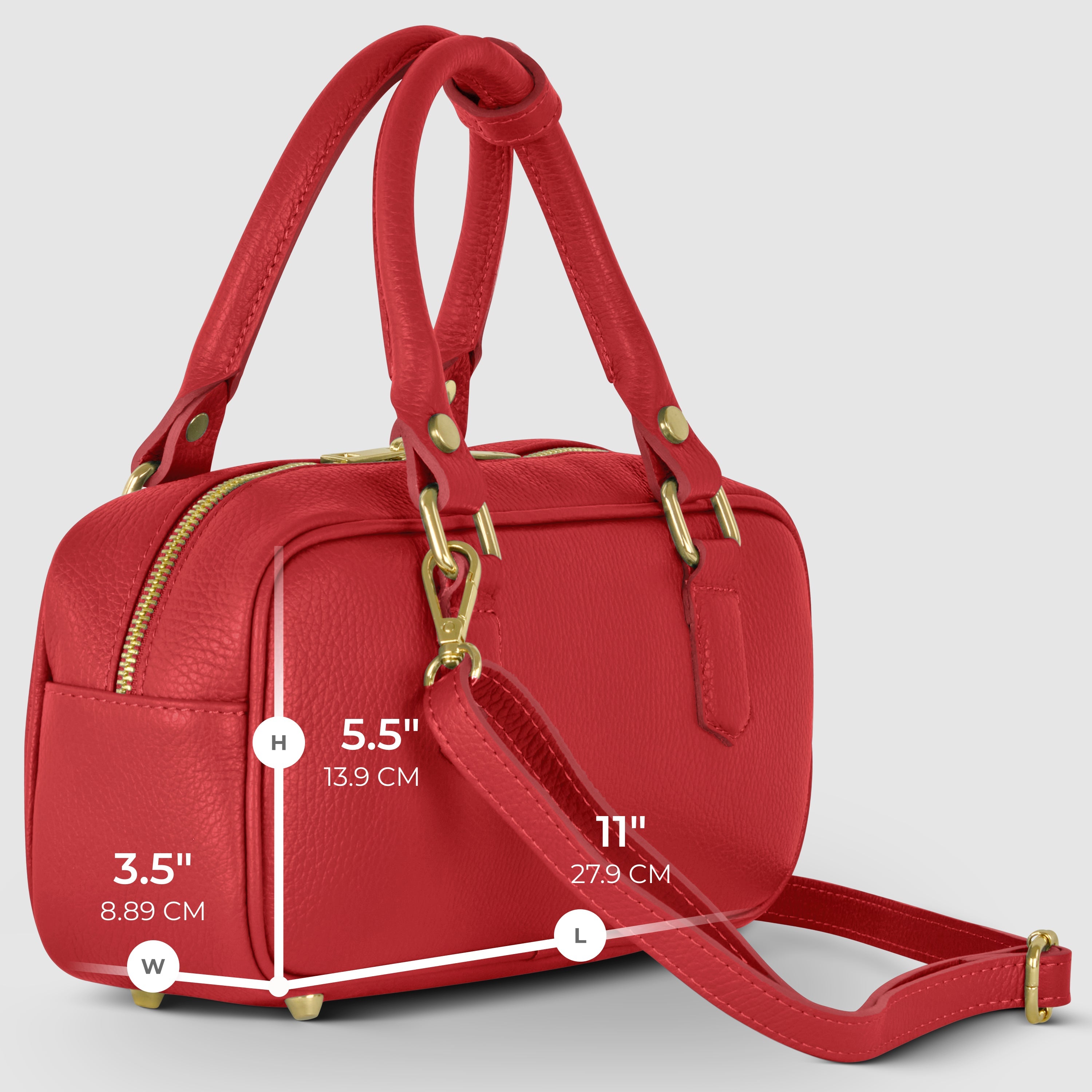 Italian Full-Grain Leather Top-Handle Bag | Venezia