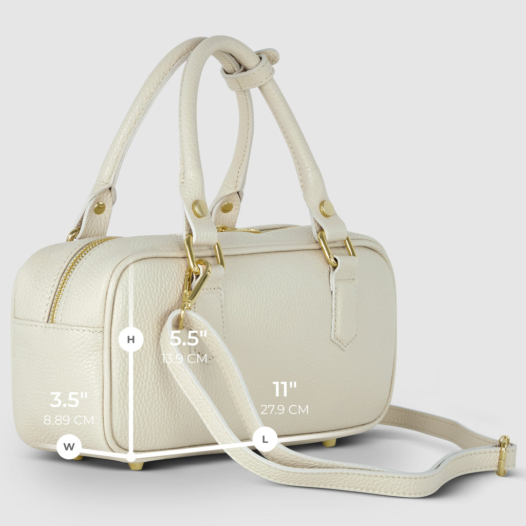 Italian Full-Grain Leather Top-Handle Bag | Venezia