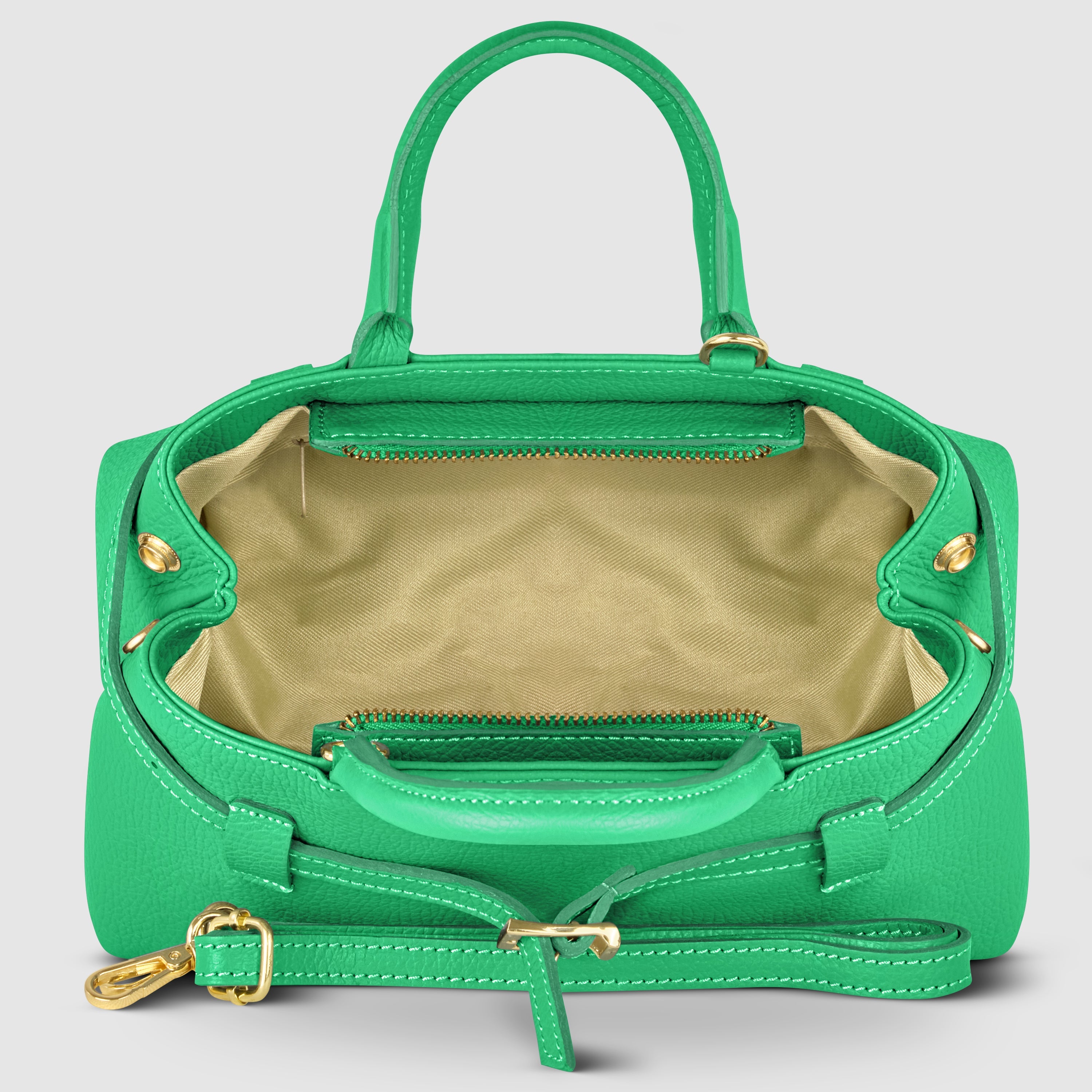 Italian Genuine Calf Leather Top-Handle Bag 252352