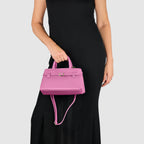 Italian Genuine Calf Leather Top-Handle Bag 252352