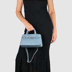 Italian Genuine Calf Leather Top-Handle Bag 252352