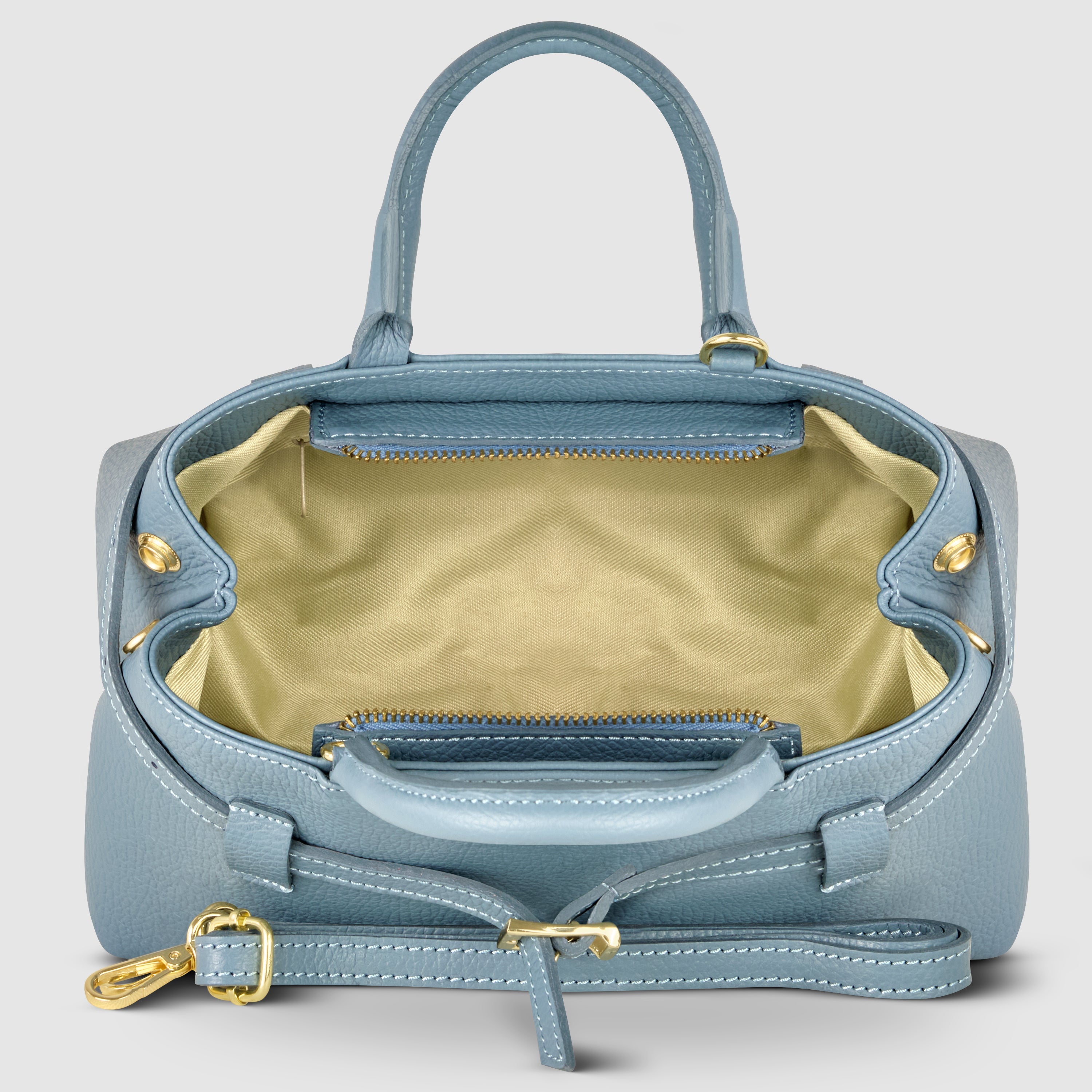 Italian Genuine Calf Leather Top-Handle Bag 252352