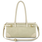 Italian Genuine Suede & Full-Grain Leather Shoulder Bag | Lodi