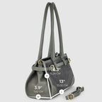 Italian Genuine Suede & Full-Grain Leather Shoulder Bag | Lodi