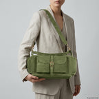 Italian Genuine Suede Shoulder Bag 323040