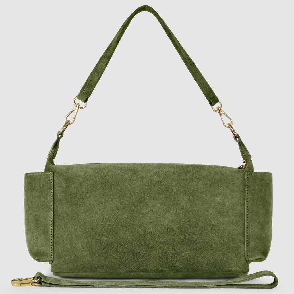 Italian Genuine Suede Shoulder Bag 323040