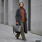 Italian Genuine Basketweave-Embossed Metallic Suede Top-Handle Bag | Treviso