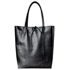 Italian Genuine Metallic Calf Leather Tote Bag 201718