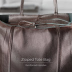 Italian Genuine Metallic Calf Leather Tote Bag 201718