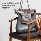 Italian Genuine Metallic Calf Leather Tote Bag 201718