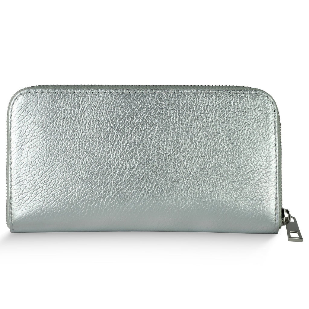 Italian Metallic Full-Grain Leather Wallet | Udine