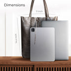 Italian Genuine Metallic Suede Tote Bag | Pisa