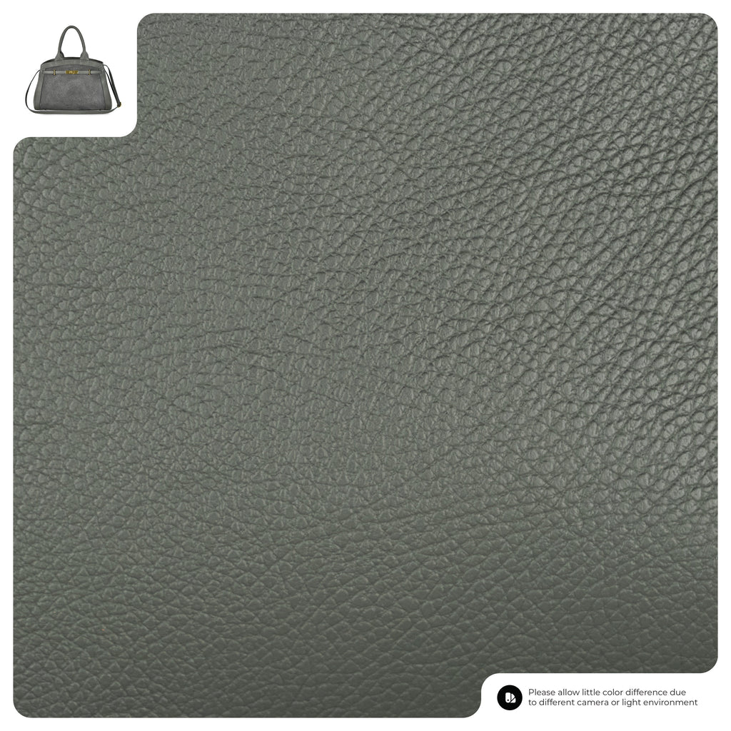 Italian Genuine Suede & Full-Grain Leather Top-Handle Bag | Forlì