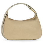 Italian Genuine Suede & Full-Grain Leather Crossbody Bag | Cremona