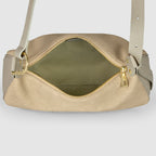 Italian Genuine Suede & Full-Grain Leather Crossbody Bag | Cremona