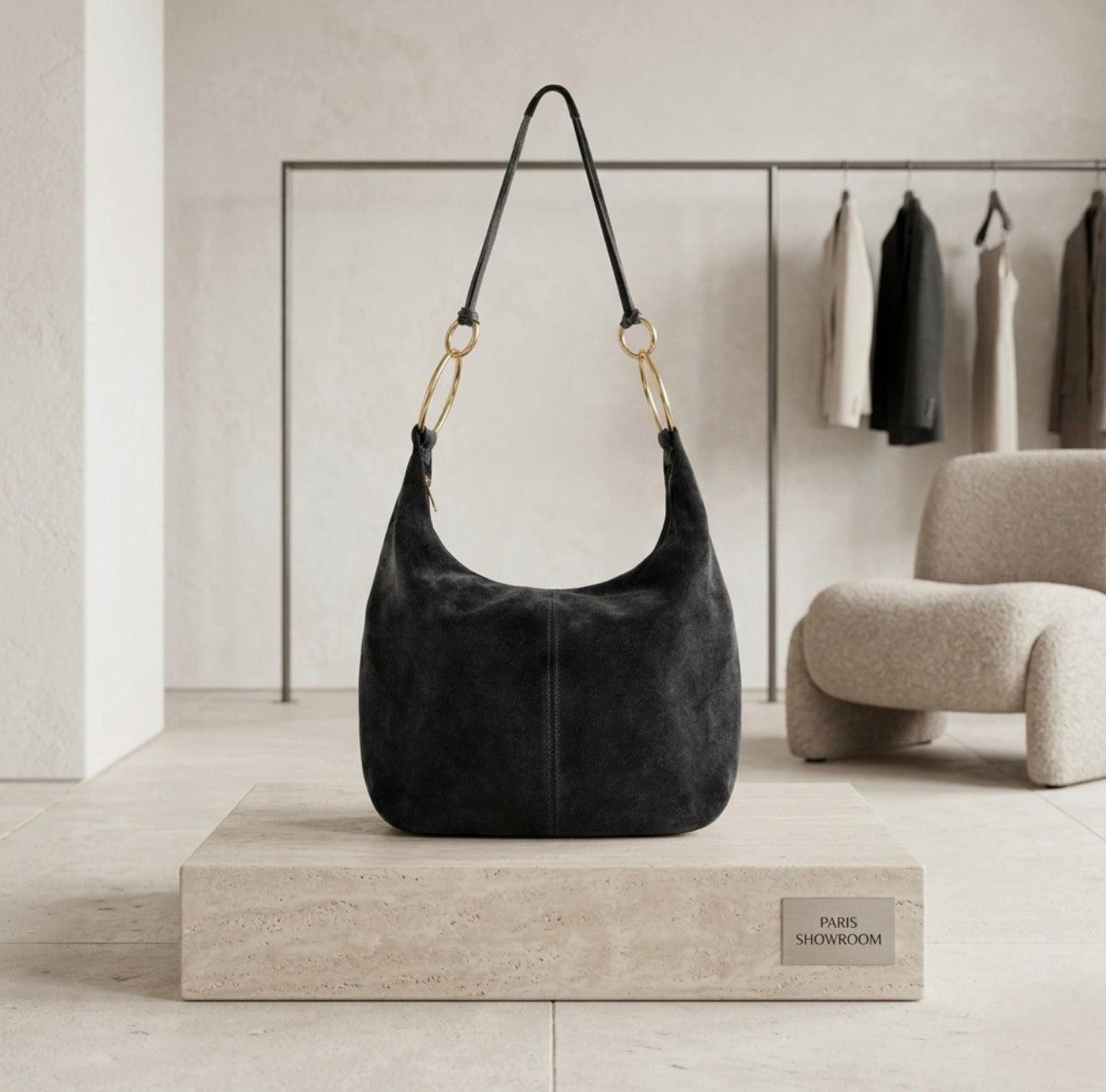 Italian Genuine Suede Hobo Bag 272510
