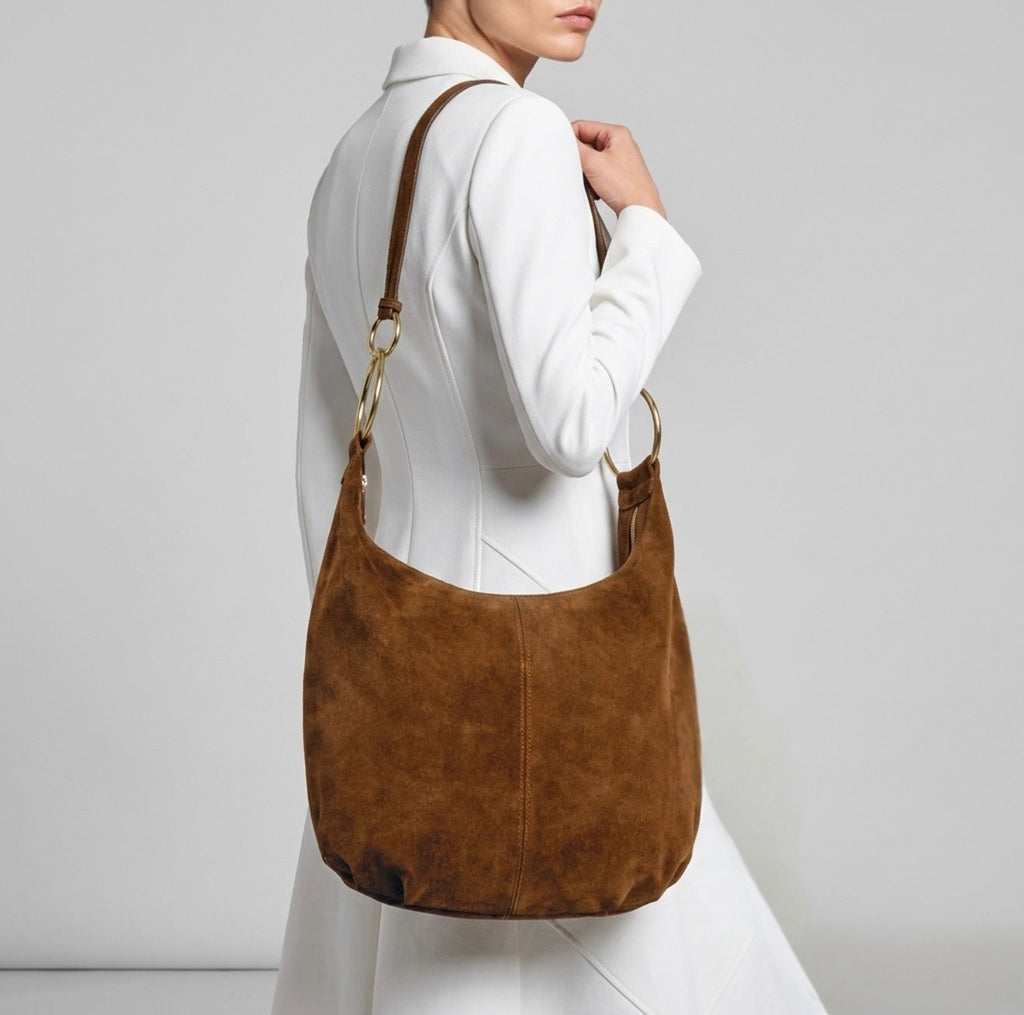 Italian Genuine Suede Hobo Bag 272510