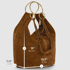 Italian Genuine Suede Hobo Bag 272510