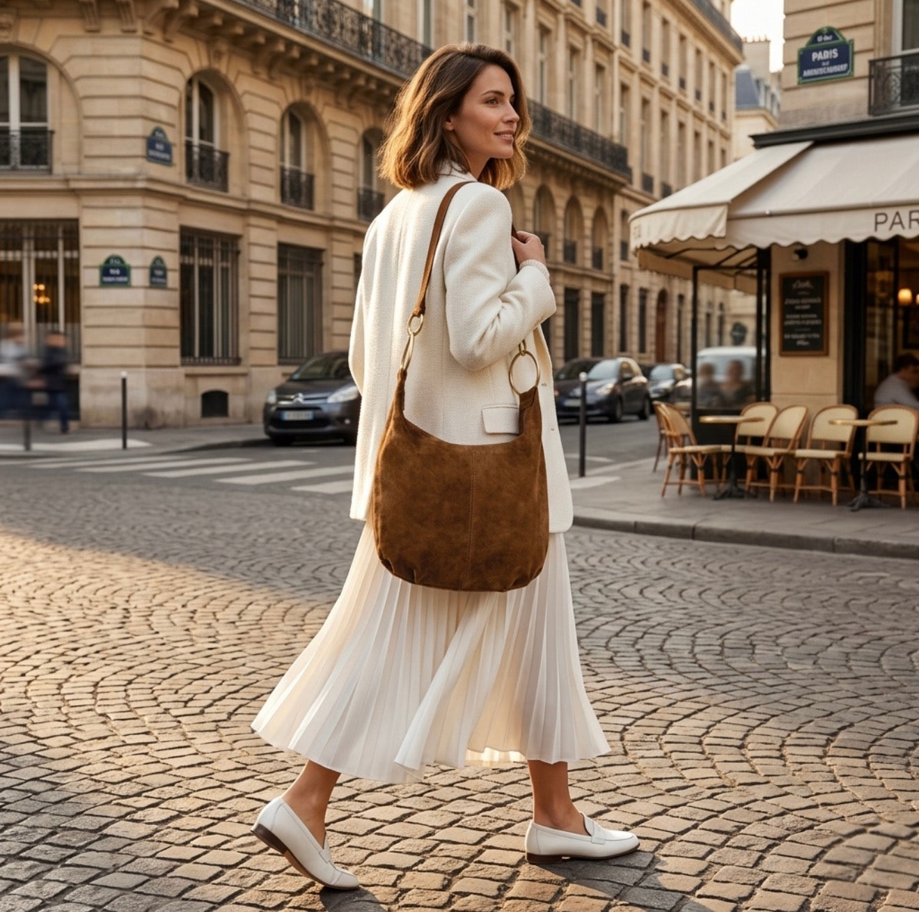 Italian Genuine Suede Hobo Bag 272510