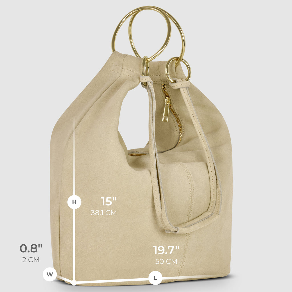 Italian Genuine Suede Hobo Bag 272510