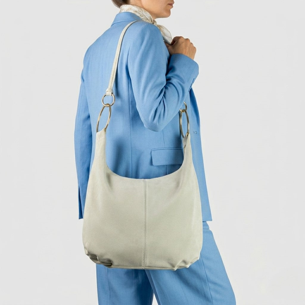 Italian Genuine Suede Hobo Bag 272510