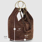 Italian Genuine Suede Hobo Bag 272510