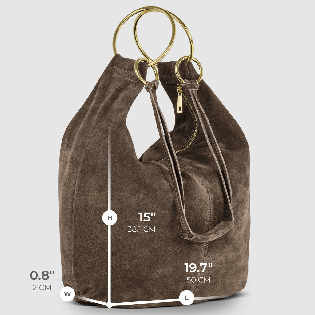 Italian Genuine Suede Hobo Bag 272510