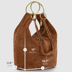 Italian Genuine Suede Hobo Bag 272510