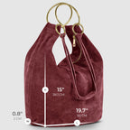 Italian Genuine Suede Hobo Bag 272510