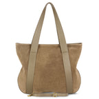 Italian Genuine Suede & Full-Grain Leather Tote Bag | Varese