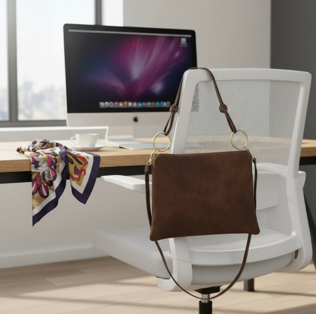 Italian Genuine Suede Shoulder Bag 171551