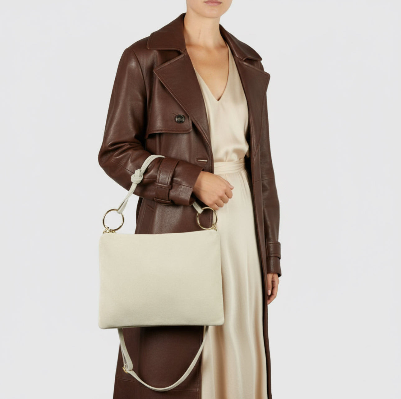 Italian Genuine Suede Shoulder Bag 171551