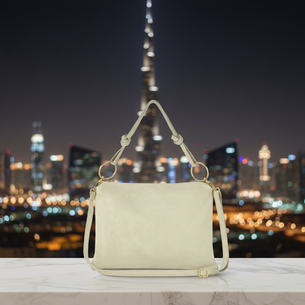 Italian Genuine Suede Shoulder Bag 171551