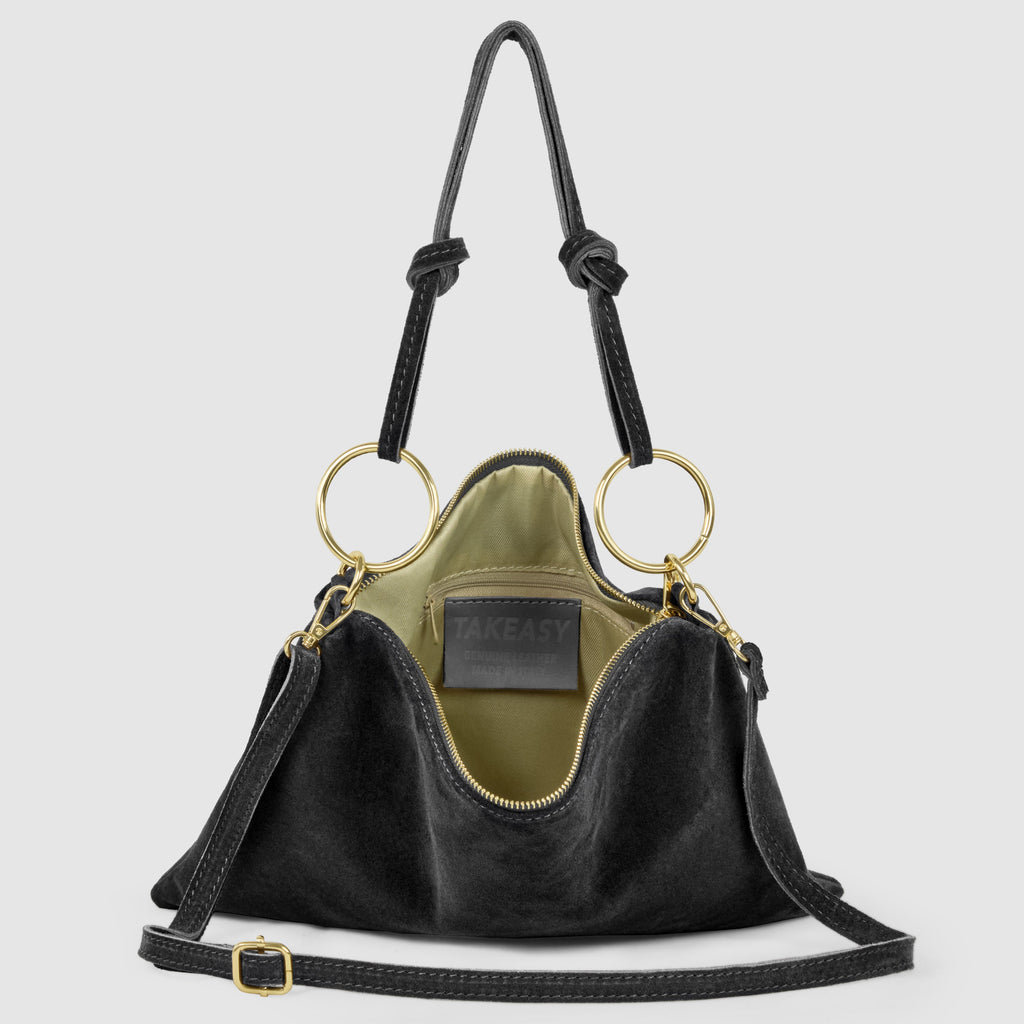 Italian Genuine Suede Shoulder Bag 171551