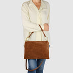 Italian Genuine Suede Shoulder Bag 171551