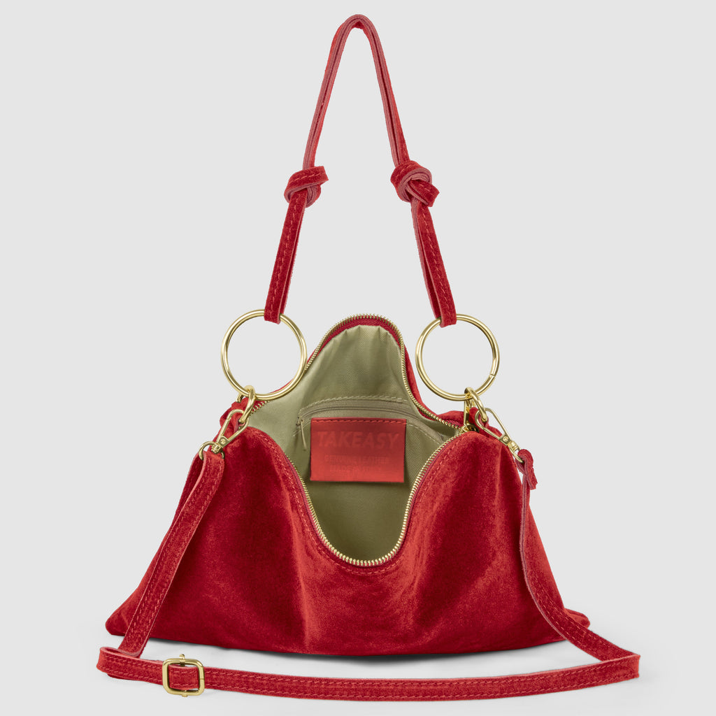 Italian Genuine Suede Shoulder Bag 171551