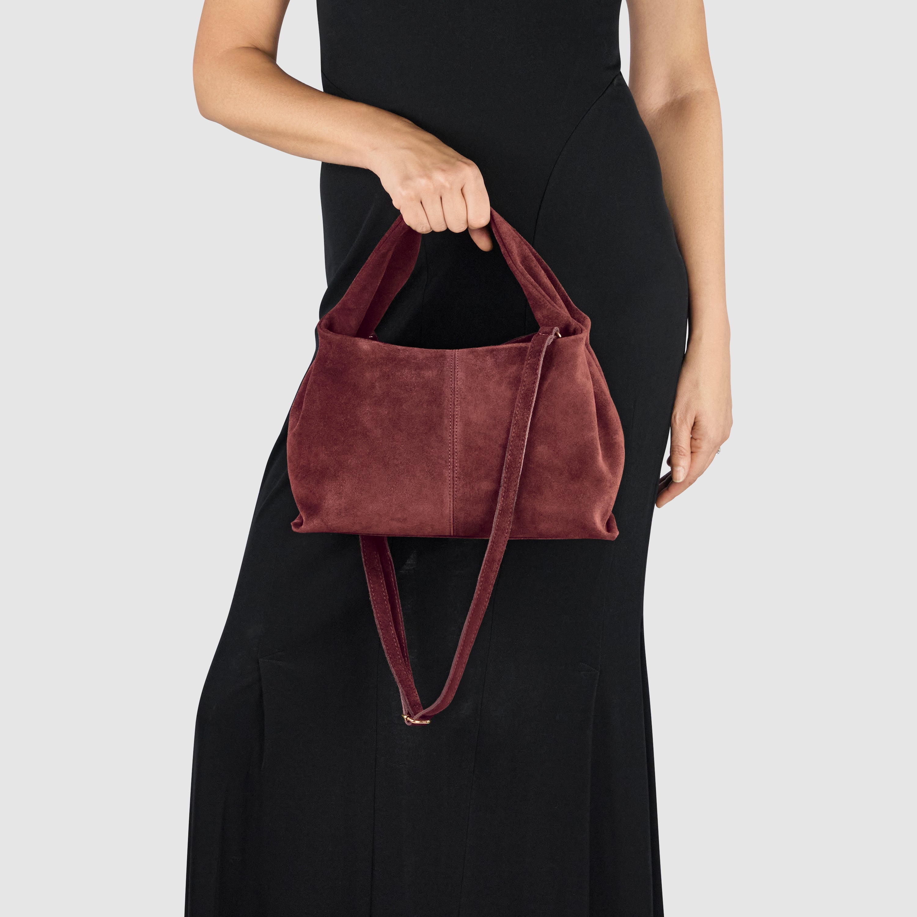 Italian Genuine Suede Shoulder Bag 312940