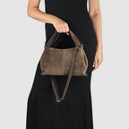 Italian Genuine Suede Shoulder Bag 312940