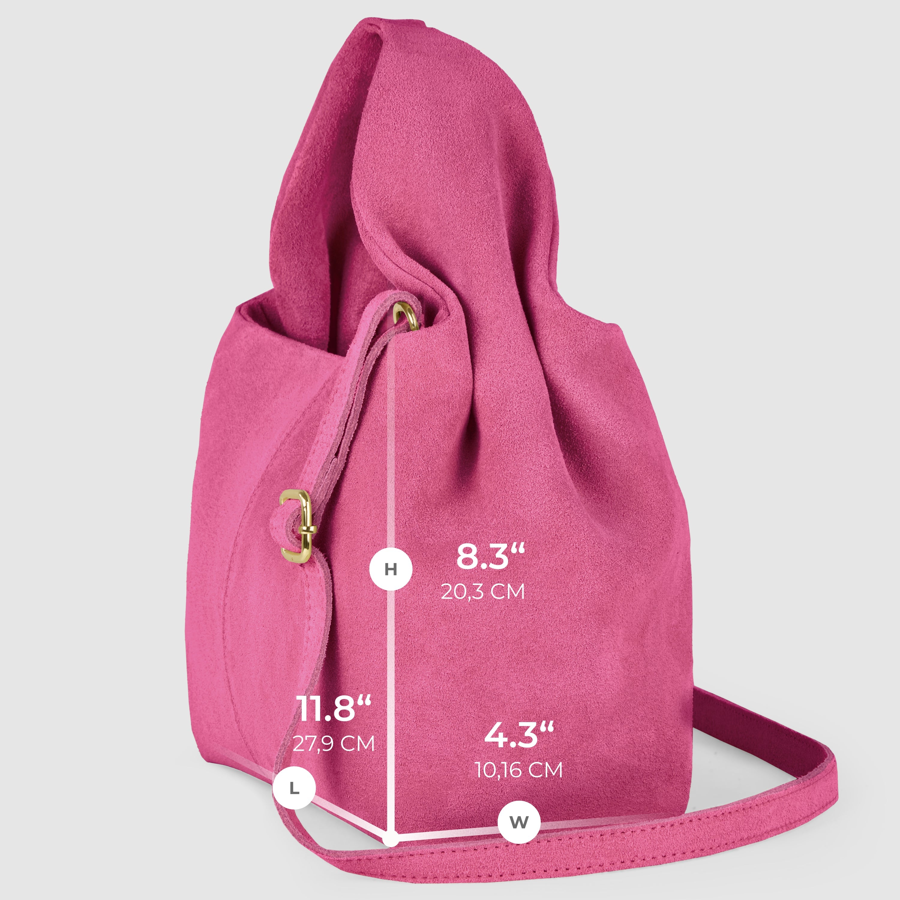 Italian Genuine Suede Shoulder Bag 312940