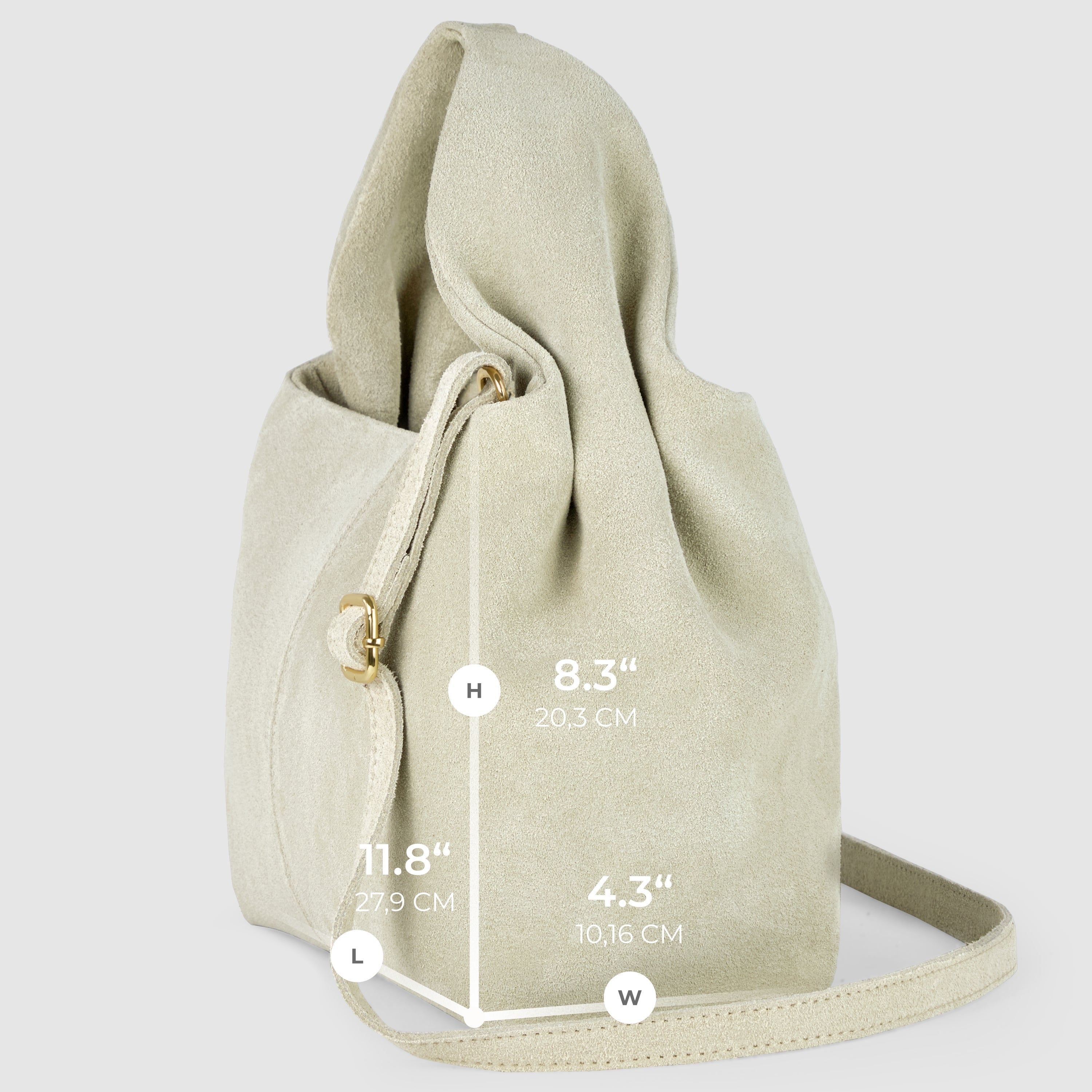 Italian Genuine Suede Shoulder Bag 312940
