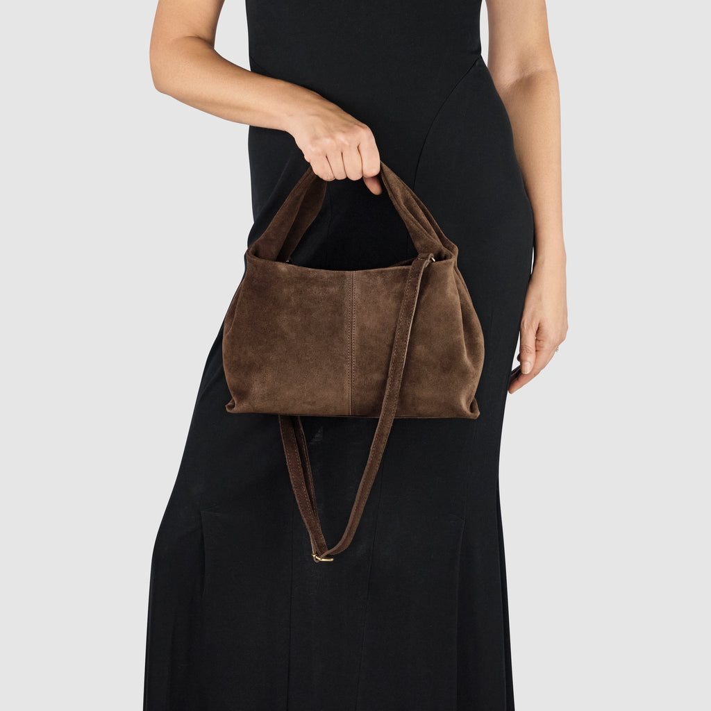Italian Genuine Suede Shoulder Bag 312940