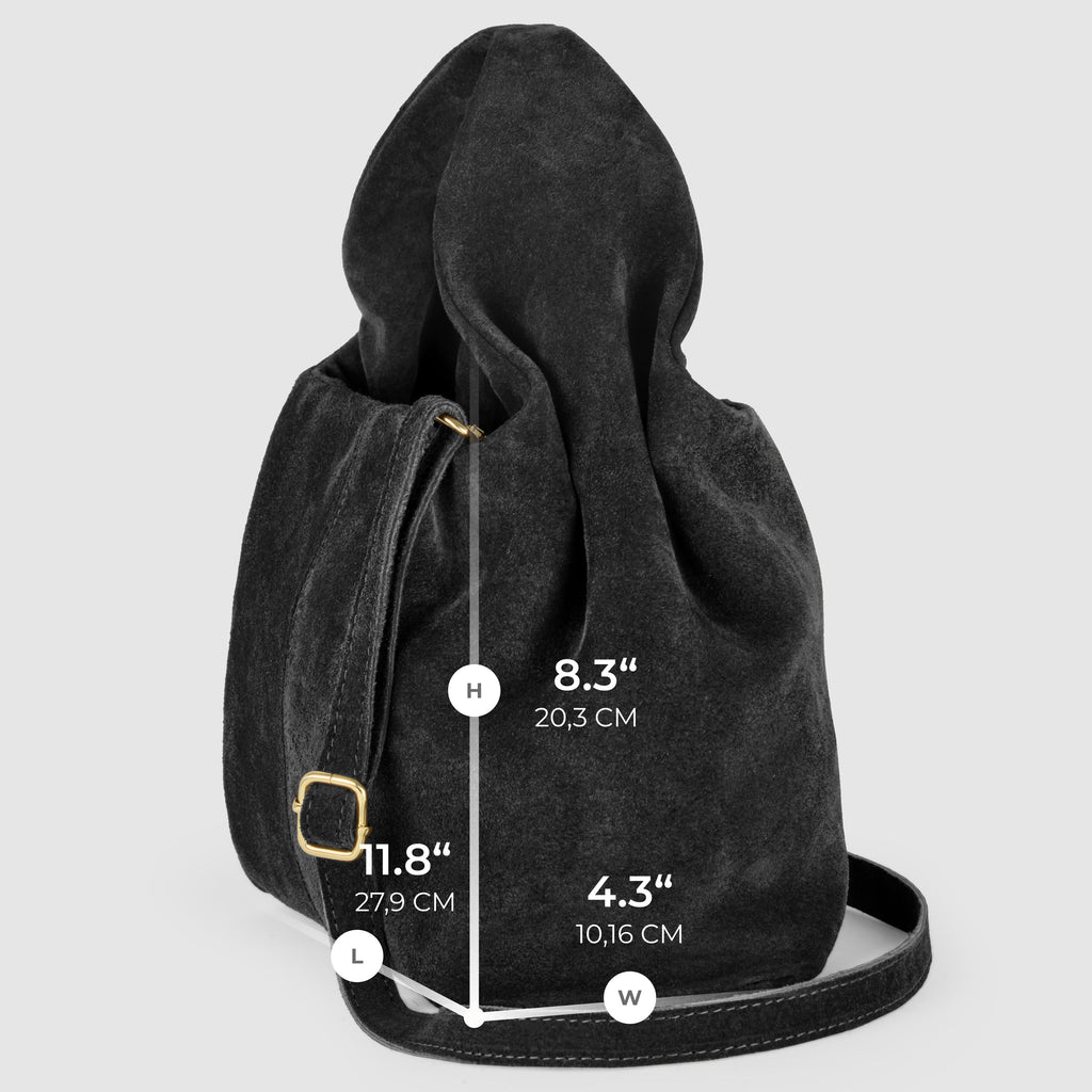 Italian Genuine Suede Shoulder Bag 312940