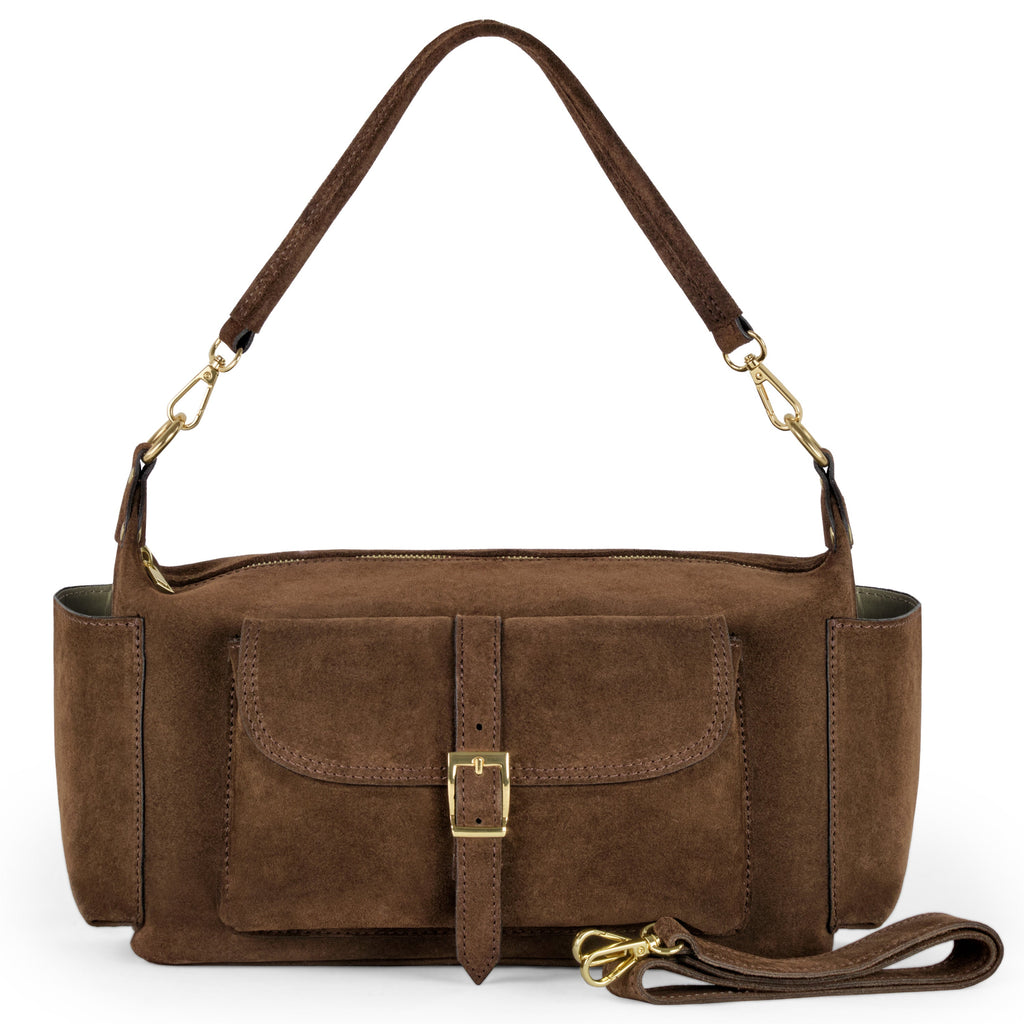 Italian Genuine Suede Shoulder Bag 323040