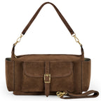 Italian Genuine Suede Shoulder Bag 323040