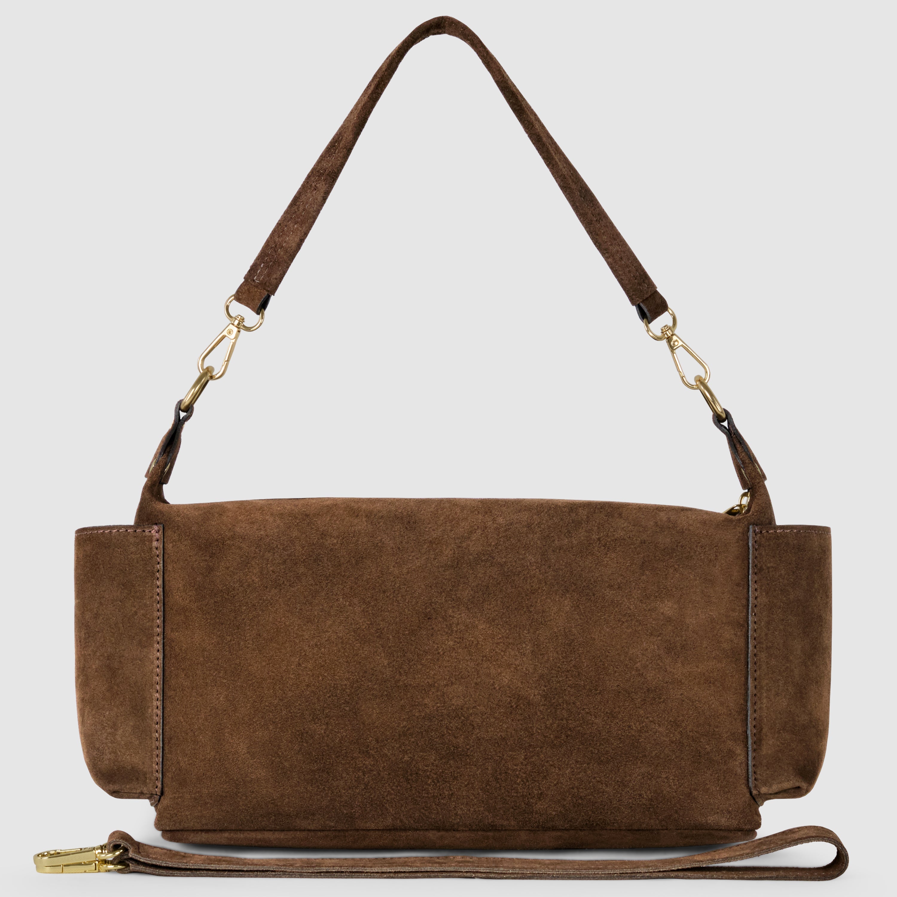 Italian Genuine Suede Shoulder Bag 323040