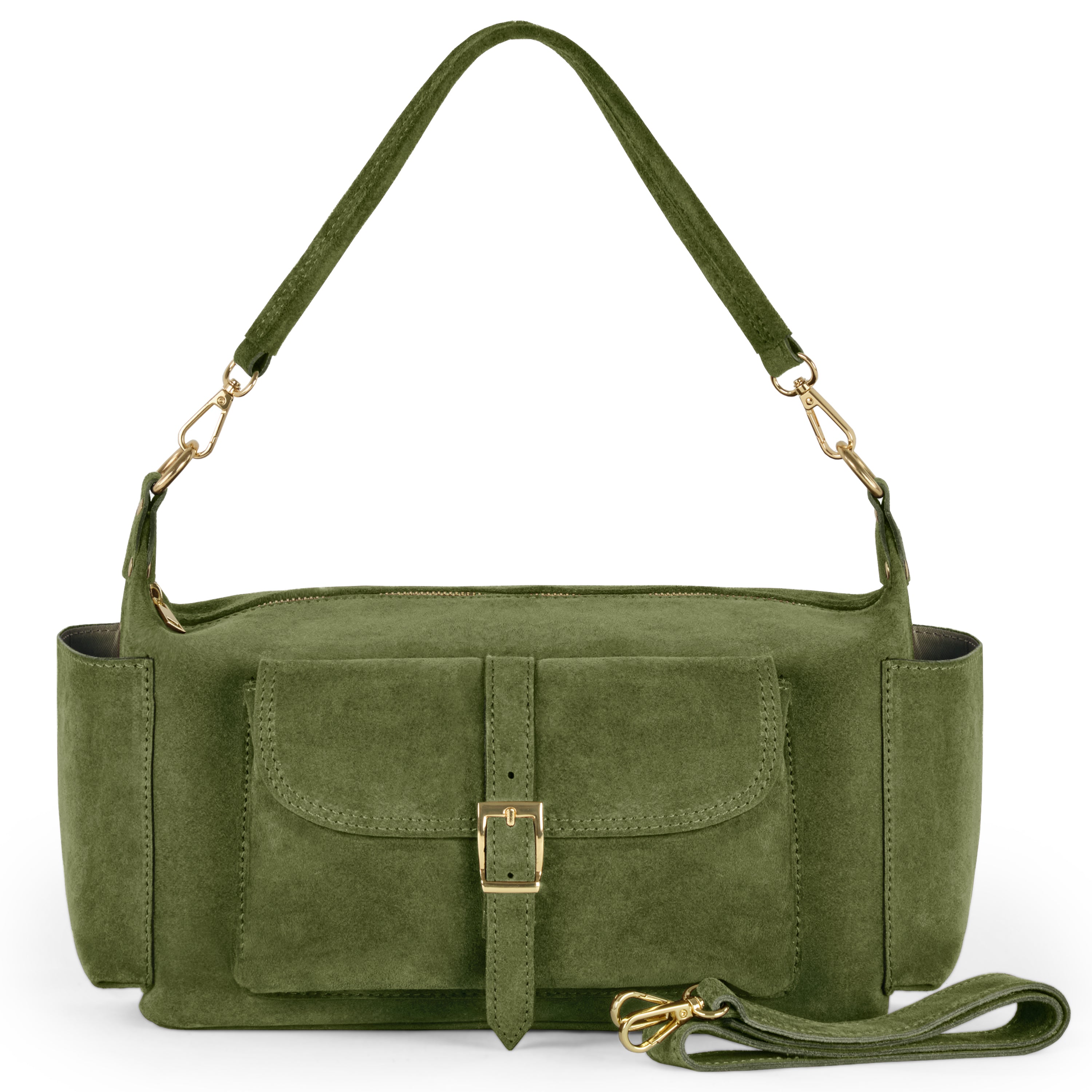 Italian Genuine Suede Shoulder Bag 323040