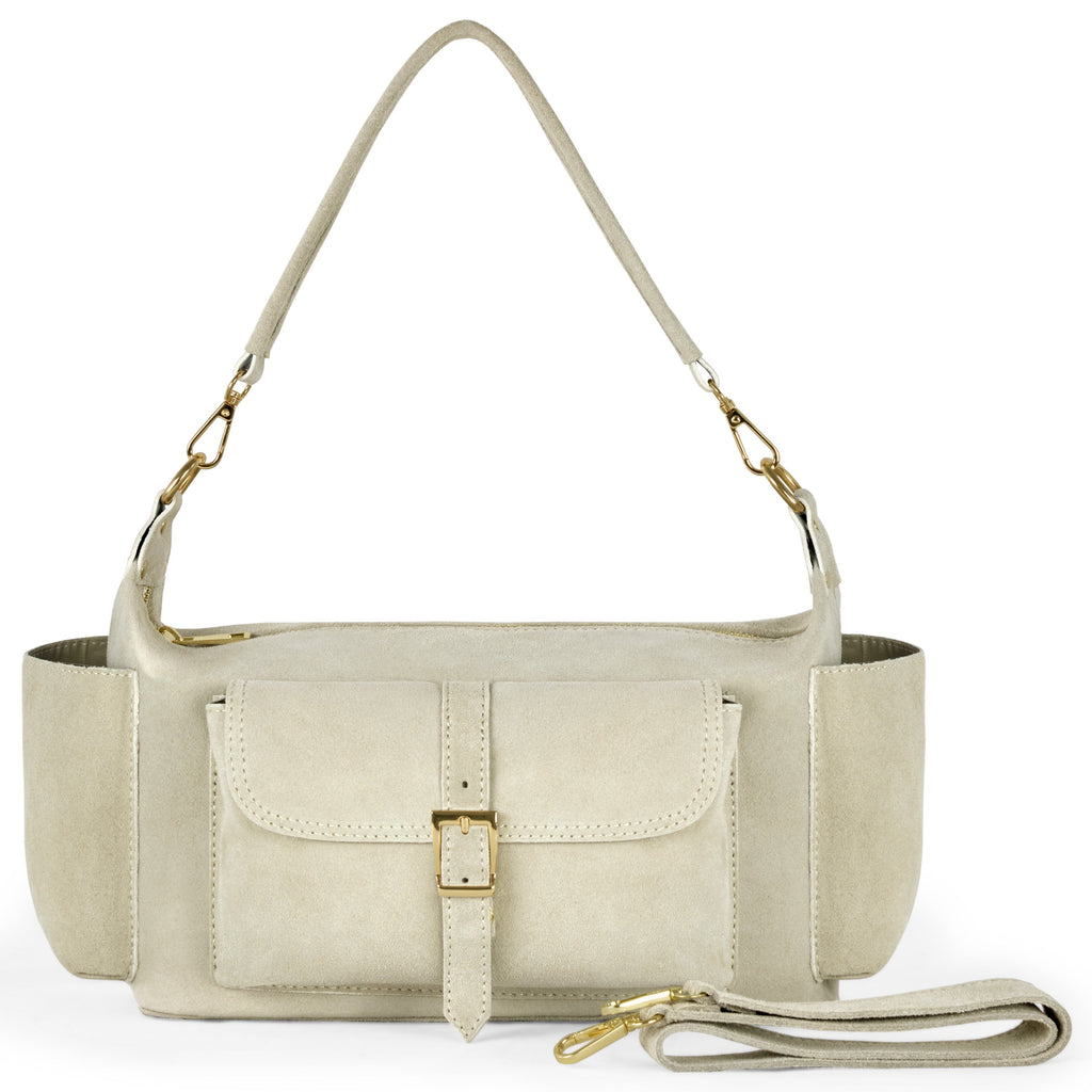 Italian Genuine Suede Shoulder Bag 323040