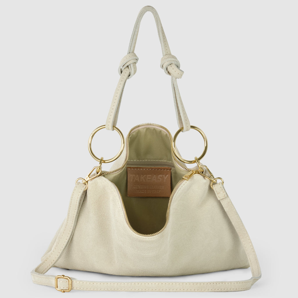 Italian Genuine Suede Shoulder Bag 171551