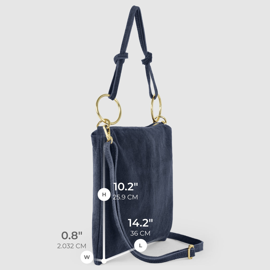 Italian Genuine Suede Shoulder Bag 171551