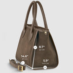 Italian Genuine Suede Top-Handle Bag 292711